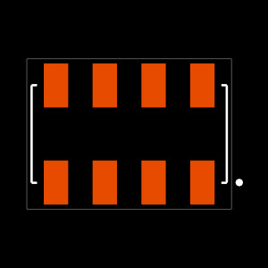 HLE-104-02-G-DV-P Footprint