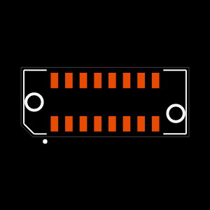 MECF-08-01-L-DV-NP-TR Footprint