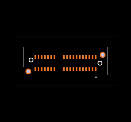 PCIE-LP-01-01-S-DV-A-WT-TR Footprint