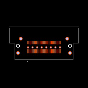 QSH-030-01-L-D-RA-GP-K Footprint