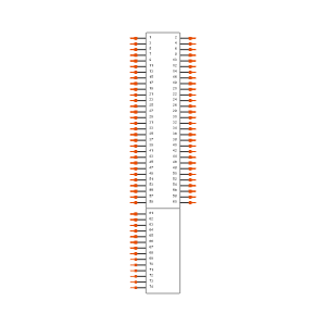 QSH-090-01-F-D-RA-GP Symbol