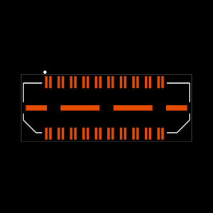 QTH-020-02-F-D-DP Footprint