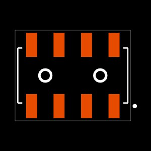 SSM-104-F-DV-A-K-TR Footprint