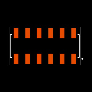 SSM-106-L-DV Footprint