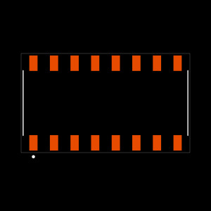 SSM-108-F-SH Footprint