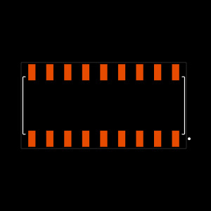 SSM-109-S-DH Footprint