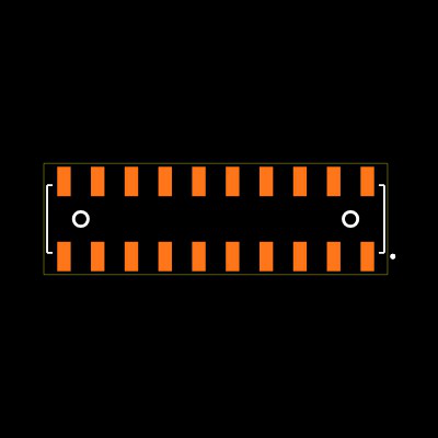 SSM-110-L-DV-A Footprint