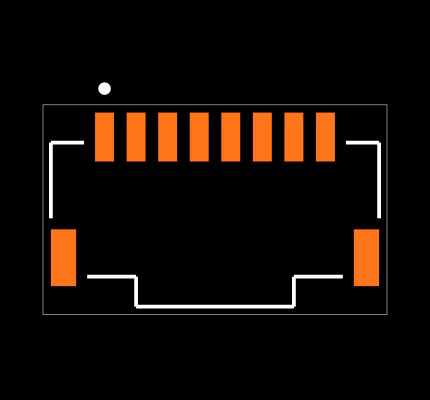 T1M-08-F-SH-L Footprint