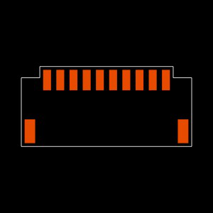 T1M-10-GF-S-RA-TR Footprint