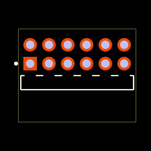 TMM-106-01-L-D-RA Footprint