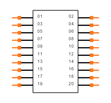 TSW-110-14-F-D-LL Symbol