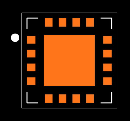 AS3932-BQFT Footprint