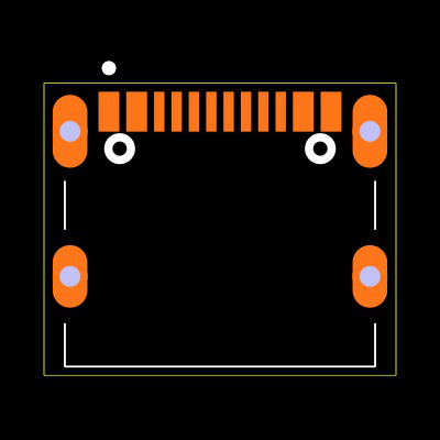 TYPE-C 16PIN 2MD (073) Footprint