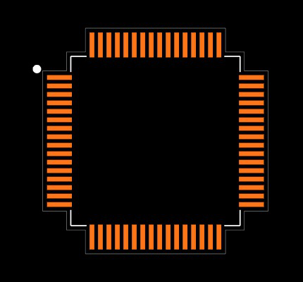 C8051F005-GQR Footprint