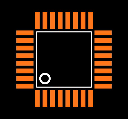 C8051F221-GQ Footprint