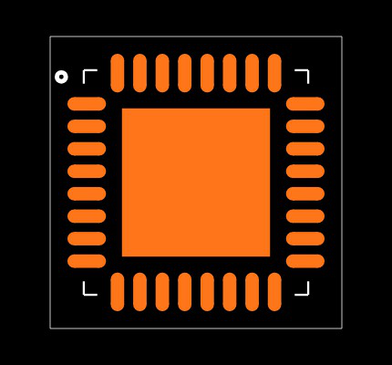 C8051F383-GM Footprint