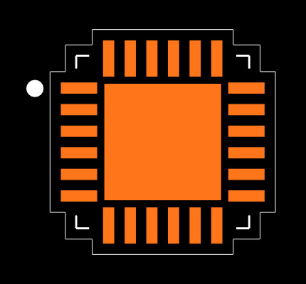 C8051F550-IM Footprint