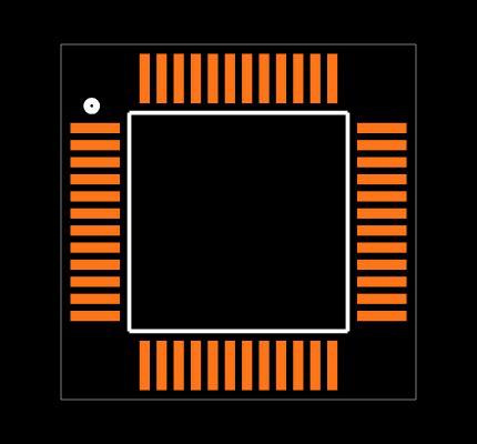 C8051F714-GQR Footprint
