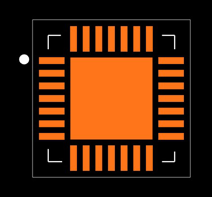 CP2102N-A01-GQFN28 Footprint