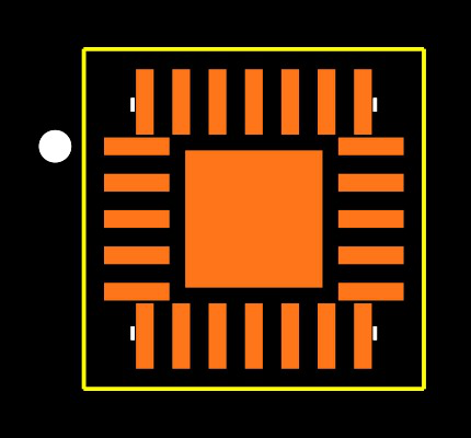 EFM8LB12F64E-B-QFN24 Footprint