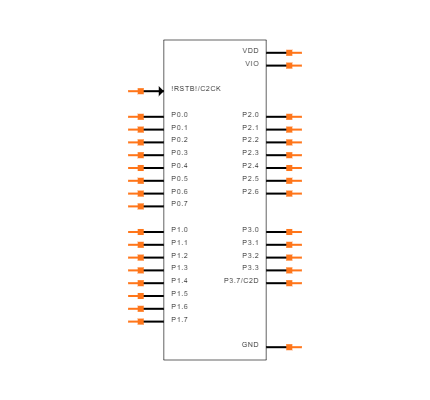 EFM8LB12F64E-C-QFP32 Symbol