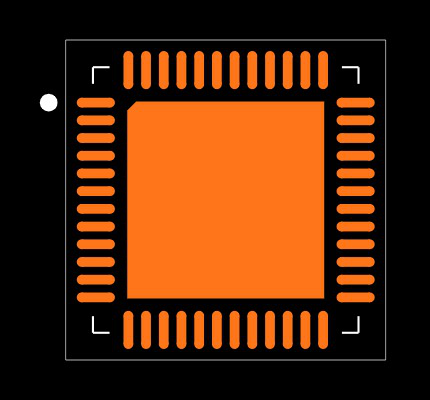 EFR32MG24B220F1536IM48-B Footprint