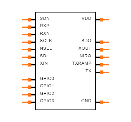 SI4463-B1B-FM Symbol