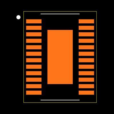SI4734-D60-GU Footprint