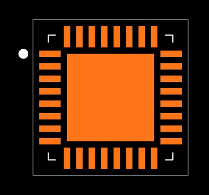 SI5332DD12454-AM1 Footprint