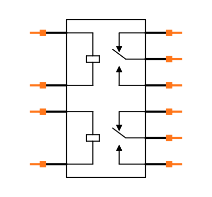 103T-1CH-S-12VDC Symbol