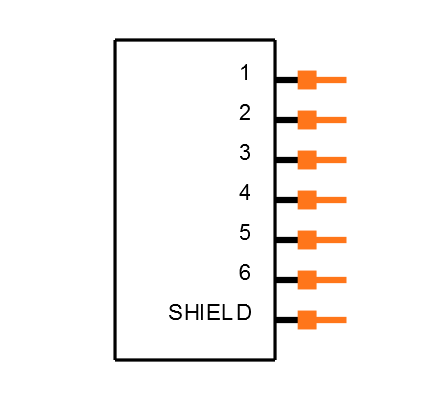 RJ11-6N4-B Symbol