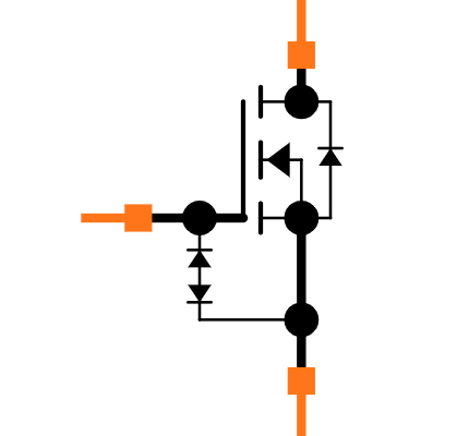 TSM2N7002KCU RFG Symbol