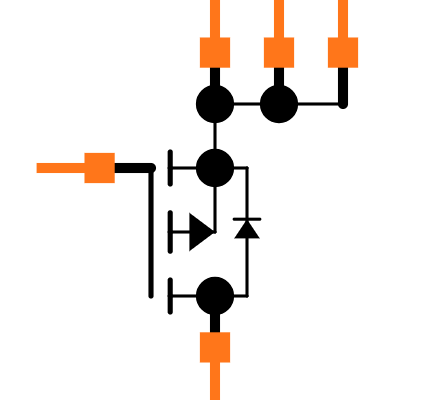 TSM085P03CV RGG Symbol