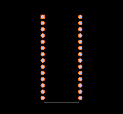 ICL7135CN Footprint