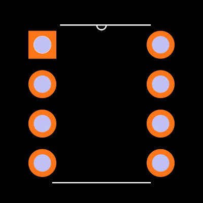 LMC6482IN Footprint