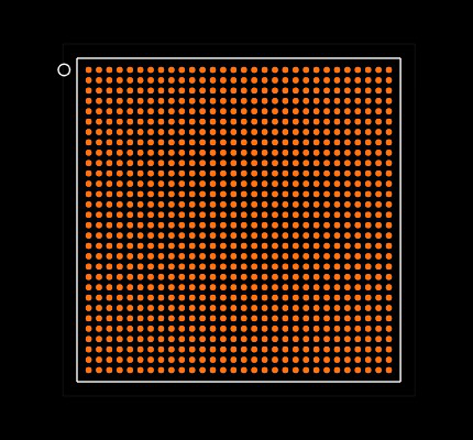 66AK2L06XCMSA2 Footprint