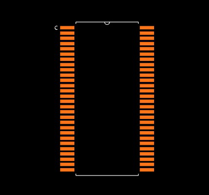 74AC16652DL Footprint
