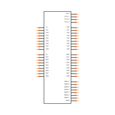 74ACT16373DLR Symbol
