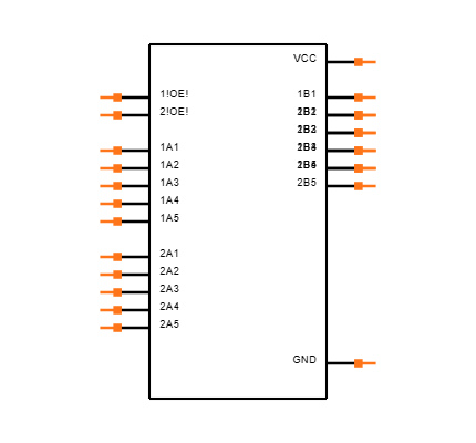 74CBTD3384CDGVRG4 Symbol