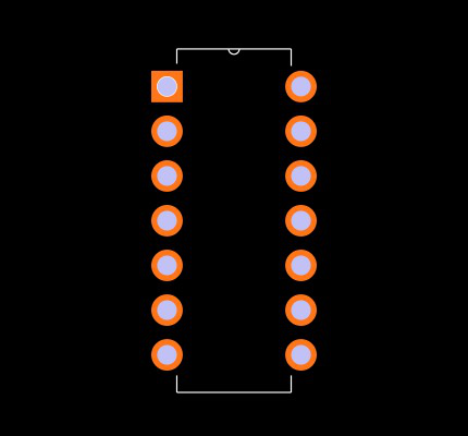 74HC08N Footprint