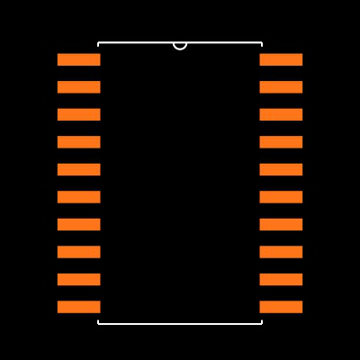 ADC0838CCWM Footprint
