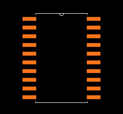 ADC0838CCWMX Footprint