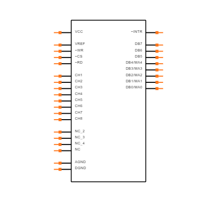ADC0848CCVX/NOPB Symbol