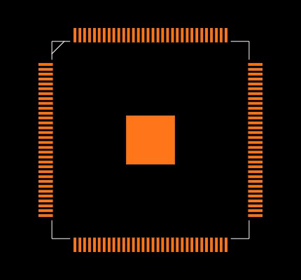 ADC08D1500CIYB Footprint