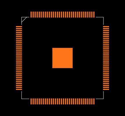 ADC08D500CIYB Footprint