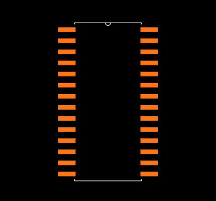 ADC10664CIWM Footprint