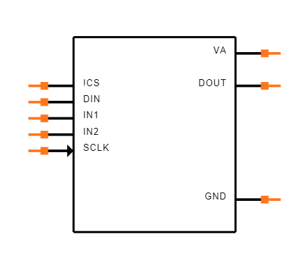 ADC122S101CIMM/NOPB Symbol
