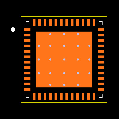 ADC34J22IRGZR Footprint