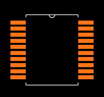 ADS1255IDBT Footprint