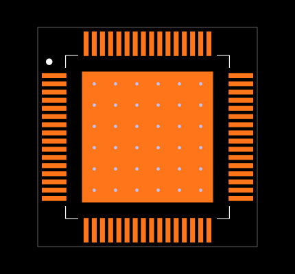 ADS1274IPAPR Footprint